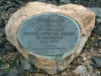 General Washington Route Marker