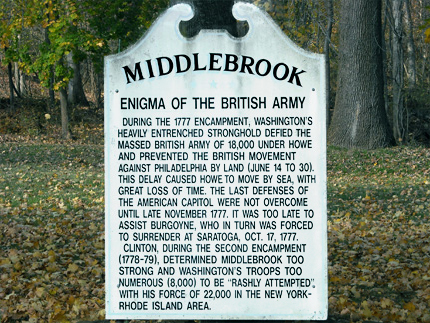 Middlebrook Encampment Site