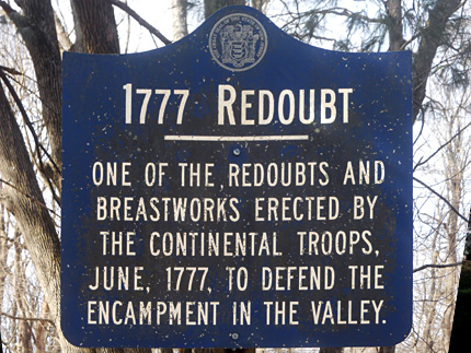 1777 Redoubt Marker