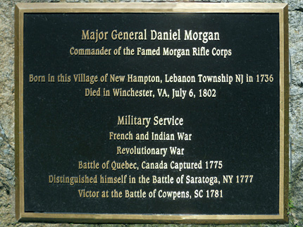 Major General Daniel Morgan Monument