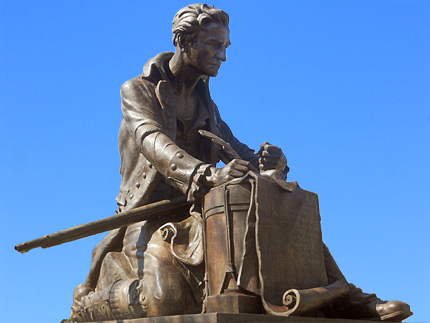 Thomas Paine Statue in Morristown, New Jersey