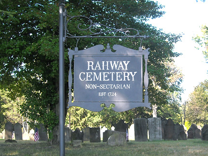 Rahway Cemetery Sign